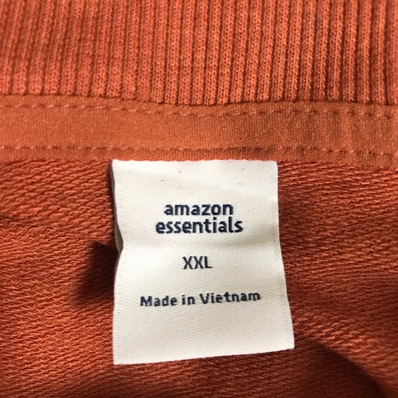 Amazon Essentials Orange Turtleneck Pullover Sweatshirt Women Sz XXL Athleisure - Picture 7 of 8